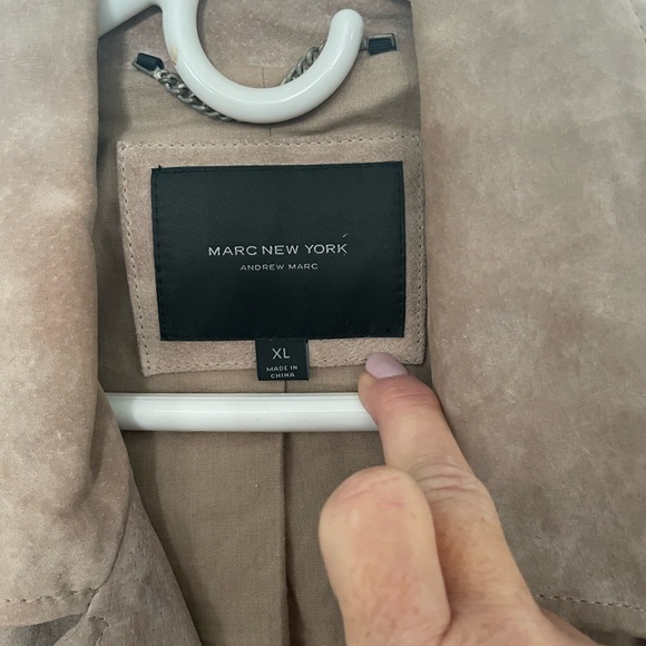 Marc New York genuine suede leather moto jacket XL - Picture 3 of 7